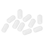 PATIKIL Tamburo Muto Bacchetta Silenziosa Punta Tamburo Sordina Silicone Gomma Pratica Percussione Punte Muto Bianco 10pz