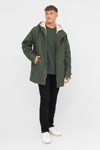 derbe Herren Regenjacke Trekholm Winter Olive/Off White - XL