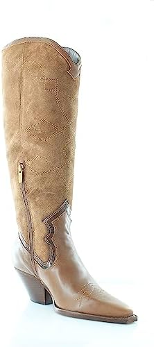 Vince Camuto Women's Footwear Women's Nedema Western Knee High Boot Fashion, Cocoa Biscuit, 8.5 | Image 3