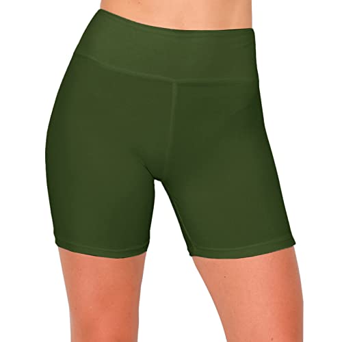 Short cyclisme taille haute ALWAYS extensible ventre plat olive S