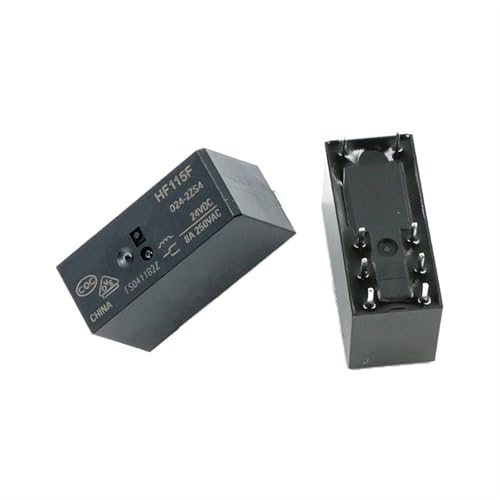 Relais 24V HF115F-024-2ZS4 haute durabilité avec deux inverseurs 8A
