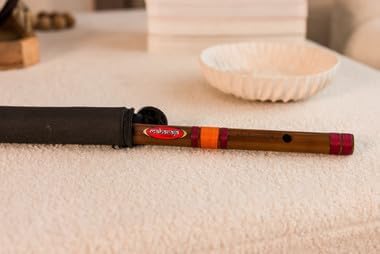 MAHARAJA Concert, Scale C Natural Medium 19 Inches, Finest Indian Bansuri, Bamboo Flute, Hindustani (PDI-CCEH)