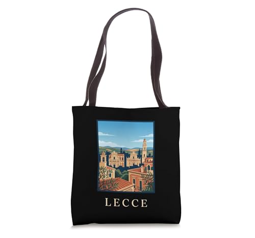 Bolso Tote con Diseño de Ciudad Italiana Lecce miniatura 1