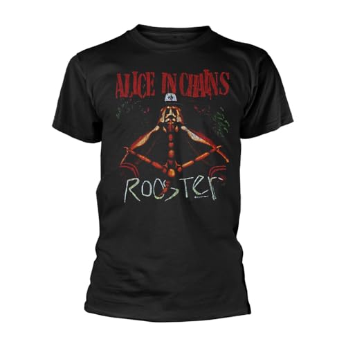 Alice In Chains T Shirt Rooster Band Logo Nouveau Officiel Homme Noir Size M