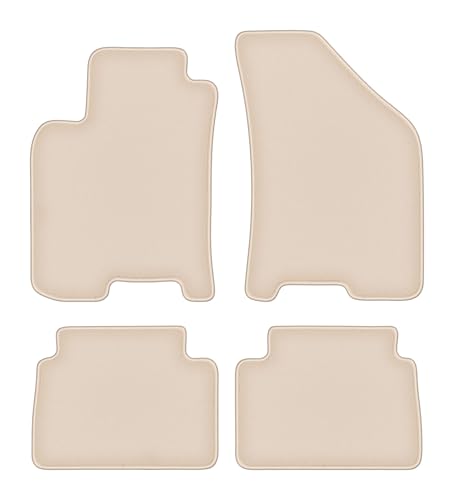 Tapis de voiture pour Daewoo Lanos berline et hatchback en velours beige