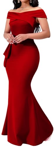 Image of VisiChenup Elegant Wedding Guest Formal Dresses for Women