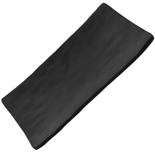 Plato rectangular de sushi negro SUPVOX 8 pulgadas miniatura 1