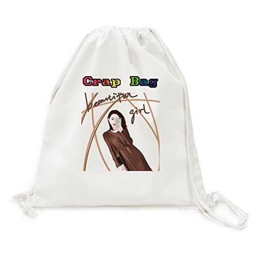 Sac à dos en toile canvas au design illustration artistique raffinée