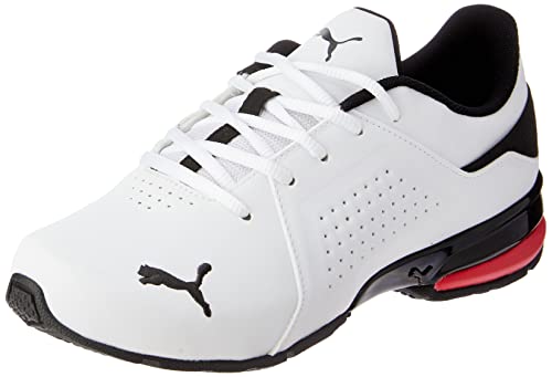 Tênis Viz Runner Bdp, Puma, Masculino, Branco/Preto/Vermelho, 40
