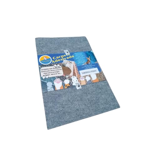 01 Arranhador de Gato com Carpete Autoadesivo (CINZA CLARO)