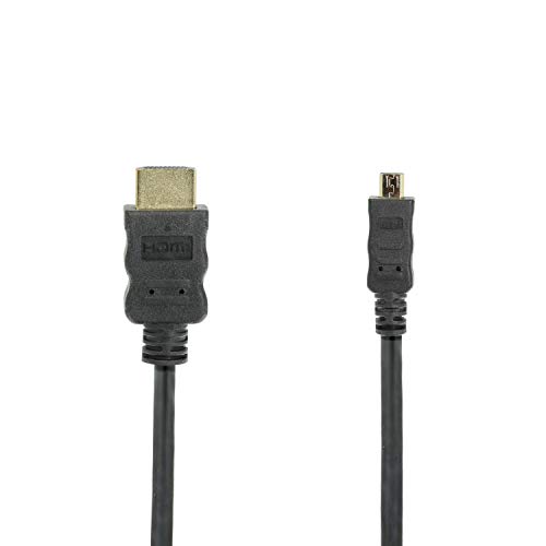 Hdsupply x HC055 Xxxe High Speed Micro HDMI Cable with Ethernet HDMI A Male, HDMI -D Male 19 Pin, Double Shielded