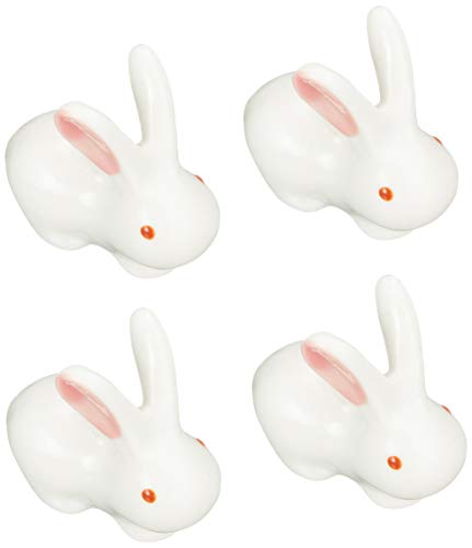 Tableware East Rabbit Motif Cute Chopstick Holder/Cutlery Rest - Set of 4 - Made in Japan