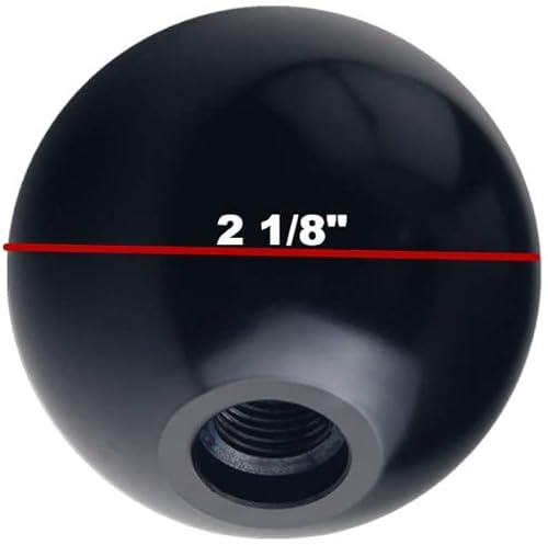 Dewhel 3/8"-16 Manual Shift Knob 3 Speed Pattern Aluminum Compatible With Hurst Chrome Shifter Sticks #TOP2