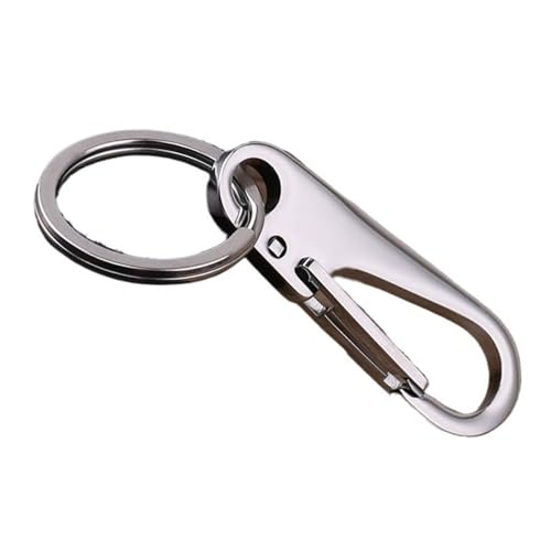 Porte-clés Hommes Acier Inoxydable : Évitez la Perte de Clé de Voiture Classique Padloc