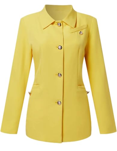 Blazer femme tailleur veste boutonnée blazer noir bleu chic formel