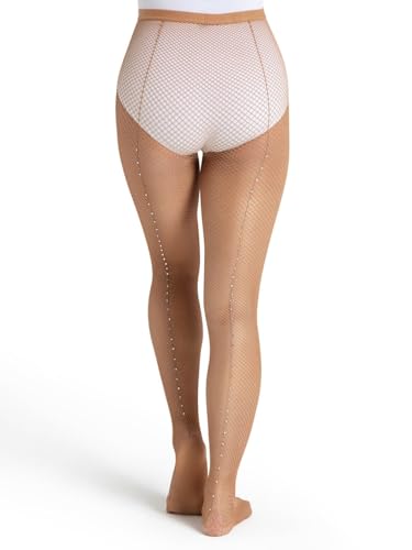 Image of Capezio womens Capezio Professional Rhinestone Fishnet Tight