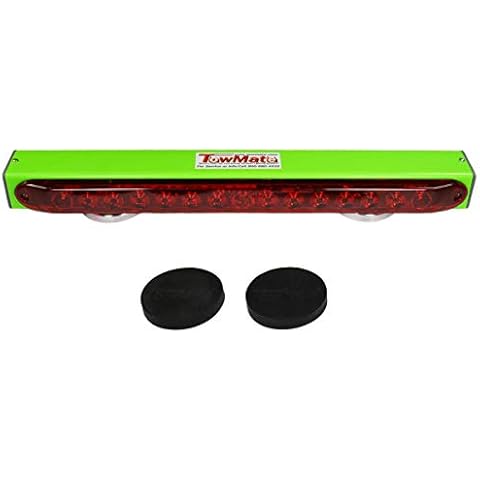 TowMate 22" Wireless LED Tow Light Bar - Lime Green, Magnetic Mount, Battery-Powered, 10+ Hours of Charge, Heavy-Duty Tow Bar for Vehicles | Towing Safety Light | TM22G Includes TrendsAuto Decal Cover