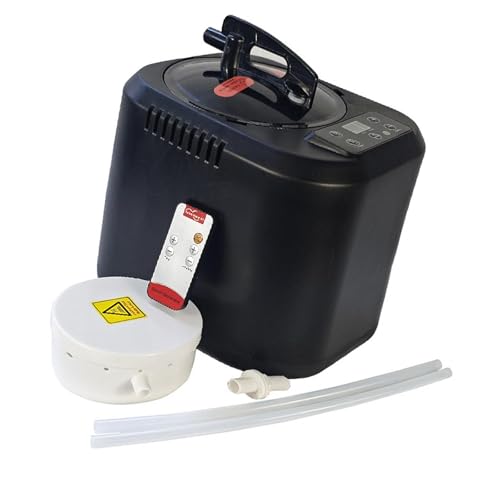 Qianly Générateur de Vapeur Sauna Accessoire Pot Appareil Portable avec Télécommande pour Un Réglage Facile de La Température Adapté pour Le à, Noir