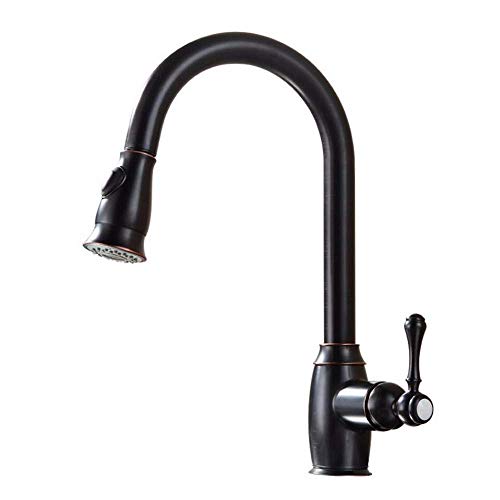 Mitigeur évier de cuisine cuivre noir finis les lavages difficiles