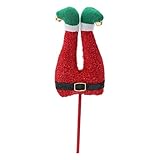 【Fantaisiste】 : L'adorable décoration d'arbre en forme de jambe d'elfe 3D crée l'illusion que les elfes sont piégés dans votre sapin de Noël, ajoutant instantanément un charme de livre d'histoires et un esprit festif à votre décoration de vacances