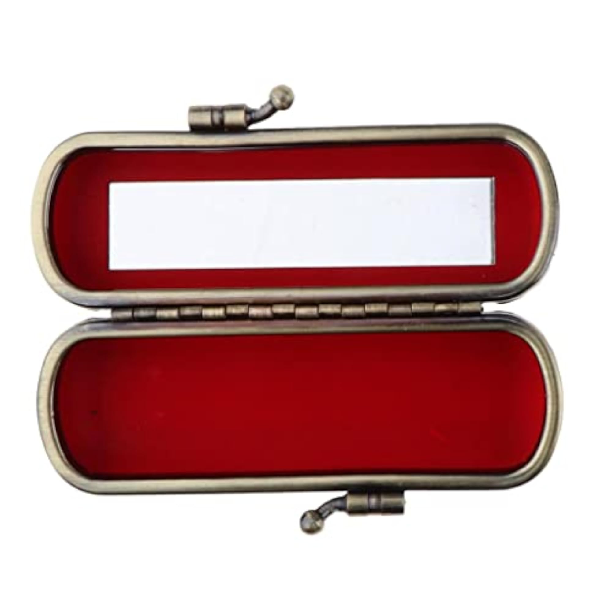 Black Lipstick Case with Mirror for Makeup Storage