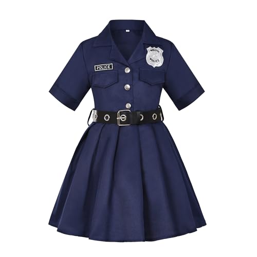 Disfraz de policía para niñas 11-12 años miniatura 5