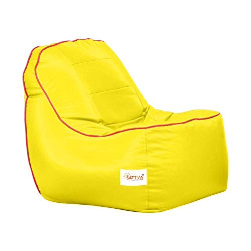Image of Sattva Rester XXXL Bean Bag Cover Without Beans - Yellow