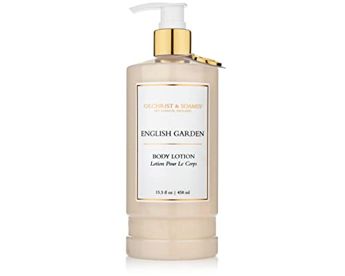 Gilchrist & Soames English Garden Body Lotion - 15.5oz - Silk Protein, Rose Petals, Zero Parabens, Sulfates, and Phthalates