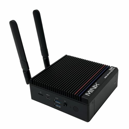 MINIX NEO Z100-0dB Fanless Mini PC, Intel 12th Gen N100 16GB DDR4, 512GB SSD Windows 11 Pro Desktop Computer 4K 60Hz 2.5G LAN/USB3.2/WiFi6/BT5.2 Support Dual Display