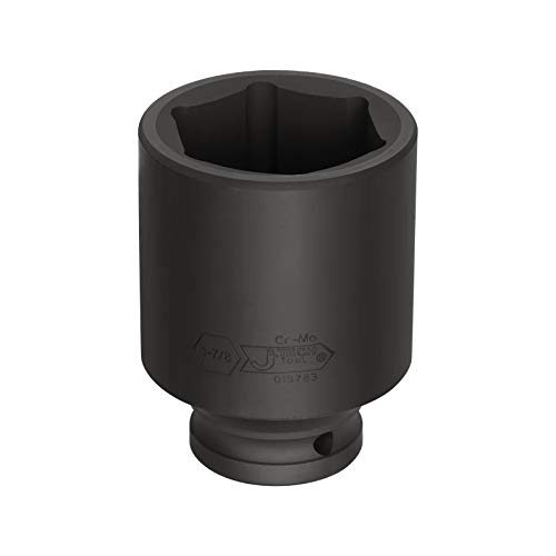 JETECH 3/4" Drive 1-7/8" Deep Impact Socket, 6-Point SAE Impact Socket, Heat-Treated Chrome Molybdenum (Cr-Mo) Alloy Steel, Extra Length for Heavy-Duty Truck & Industrial Applications by Jetech - Used condition - Image 2