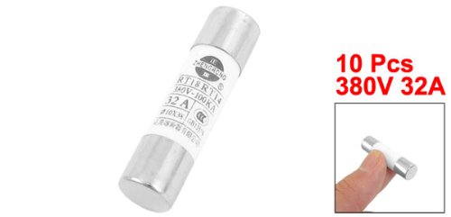 Uxcell 380V 32A Ceramic Tube Cylindrical Fuse Links Rt18Tr14 10 Pcs #TOP1