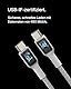 Belkin BoostCharge geflochtenes USB-C-/USB-C-Ladekabel, USB-C-Schnellladekabel für iPhone 16, iPhone 15, Samsung Galaxy S24, S24 Ultra, Note, Google Pixel, iPad Pro/Mini, Nintendo Switch, 1 m – Weiß