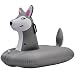 Jet Creations Sled Husky Snow Tube Inflatable 38 inches Long One Person Snow and Water Rider for Kids Fun-HUSKYM