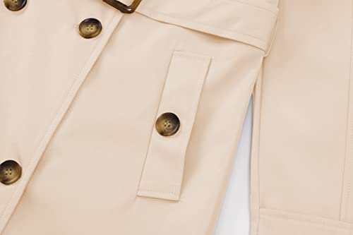 Chrisuno Pea Coats For Women Waterproof Trench Coat Lightweight Coat White L #TOP4