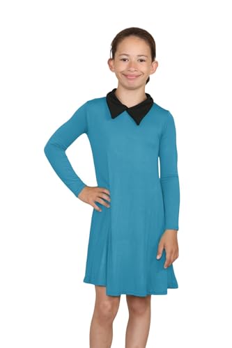 Robe évasée col claudine fille pour des souvenirs magiques d'Halloween et de fêtes
