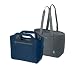 Produktbild alfi ISO Bag 2in1 23 Liter, Dark Denim, Thermo-Kühltasche aus Polyester mit extra Tragetasche, isolierte Einkaufstasche für Einkäufe, Schwimmbad, Sauna, Isoliertasche, flexibel, auswaschbar