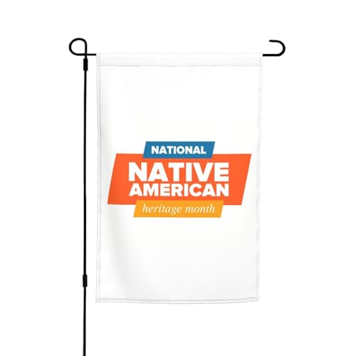 Native American Heritage Month Indigenous Pride Garden Flag Outside Yard Sign Double-Sided Flag Lawn Seasonal Festival Decoration 12 X 18 Inch