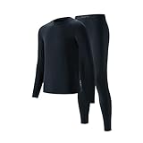 Ajuste cómodo: Costuras exquisitas y diseño sin etiquetas, para que no tengas una fricción incómoda cuando haces ejercicio o caminas. Esta ropa interior térmica viene en una caja de regalo, por lo que también es un gran regalo para amigos o familiares.