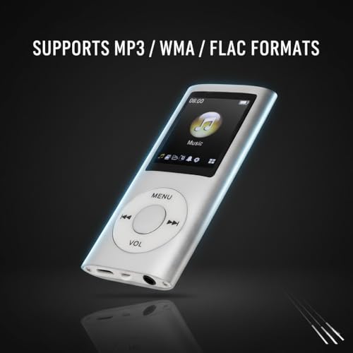 Image of Drumstone 8GB Mini MP3 Player with 2.4 inch Screen, Portable Digital Music Player with TF Card Support, AUX Input, Lightweight MP4 Player for Travel, Gym & Students (15-Year Warranty)