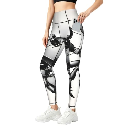 Leggings con estampado de cangrejo EKPASVC para mujer en conjunto de entrenamiento deportivo cómodo