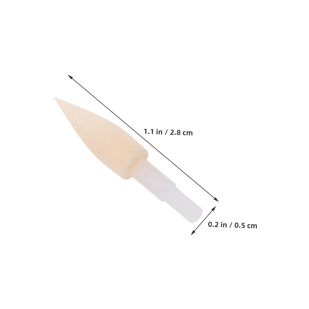 KALLORY 25pcs Replacement Sponge Pen Heads for Calligraphy Practice Soft Brush Tips for Smooth Writing Writing Tools for Art Projects and Creative Expressions