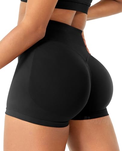 Image of VOYJOY Women Workout Impact Shorts 2.5 inch / 3.6 inch / 4.5 inch / 6 inch Scrunch Butt Booty | Tummy Control, High Waisted, Bike Short, Gentle Compression, for Women