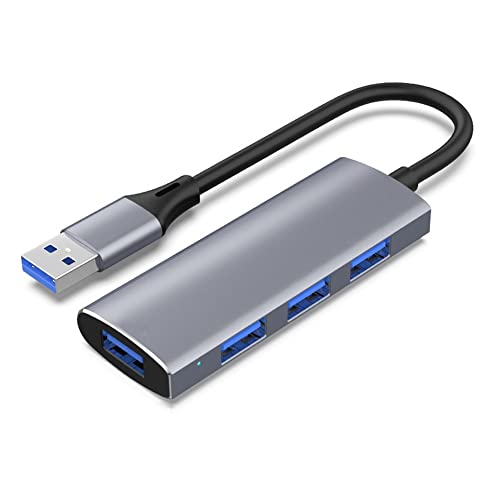 Moligh doll 4-In-1 USB Hub Splitter, Tragbarer USB-A USB 3.0+3X USB 2.0 Docking Station Hub Splitter Multiport , TS41 Cover