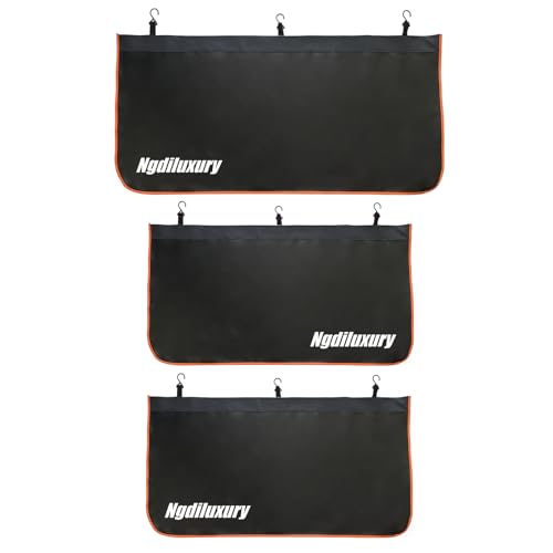 Fender Covers for Mechanics,3Pcs Microfiber Leather Car Fender with 25 Stronger Magnets & Hooks Automotive Fender Protector Mats Pads for Sedans Trucks SUVs Station Wagon - Size M