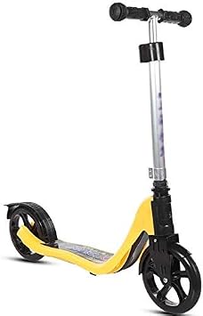 Scooters Kick Scooter for Adults Kids Kick Scooters for Adults/Teens/Kids Height Adjustable Commuter Scooter with with Big PU Wheels Non-Electric 100kg Capacity Color Blue Color Orange