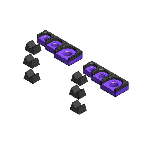 Image of MagAttach Ratchet Organizer Kit (3 Piece Set (2-Pack), Purple /Black)