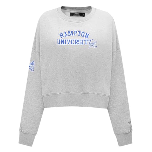 Sudadera Hampton University Pro Standard con acabados premium en gris