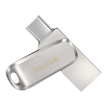 SanDisk Ultra Dual Drive Luxe 128GB Unità Flash (Pendrive con connettori USB reversibili di Tipo C e Tipo A, per memoria Telefono, Tablet, Mac e Computer, fino a 400 MB/s, Corpo in metallo) Argento