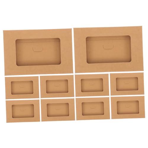 新品★再入荷★窓付き　ミニエンベロープ　封筒　カッティングダイ Amazon | TOYMYTOY 10本入り 箱 ウィンドウエンベロープボックス