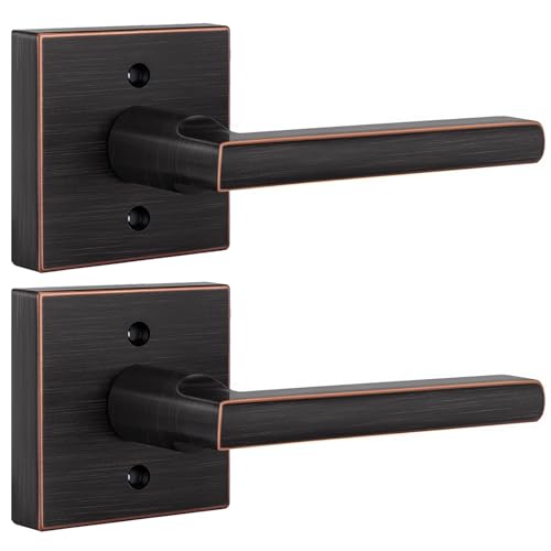 Goldenwarm Oil Rubbed Bronze Dummy Door Handle, Single-Sided - 1 Pack